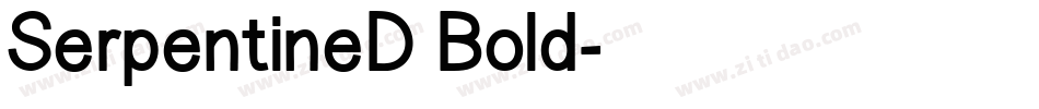 SerpentineD Bold字体转换